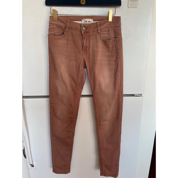 Maje Jaw Skinny Denim Jeans Dusty Rose - Picture 2 of 8